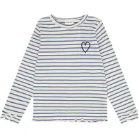 Minymo Tröja - Rib - Månsken Blue - - 8 år (128) - Tröja