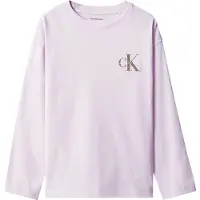 Calvin Klein Jeans T-shirt brun / ljuslila / vit