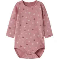 Name it Body l/ä - NbfVandora - Lilas/Hearts - - 62 - Body L/Ä