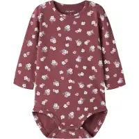 Name it Body l/ä - NgfVandora - Wild Ginger/Floral - - 1 år (80) - Body L/Ä