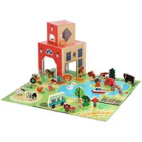 Vilac Leksaksset - Kub Pop'Up - 21 cm - På landet - - One Size - Leksaker
