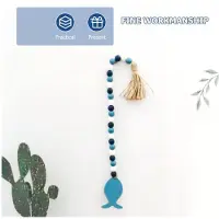 Jojomino Marine Beads Inredning i Medelhavsstil Ocean Träpärla Garland Strand Träpärla Garland Snacks Sommardekorationer A