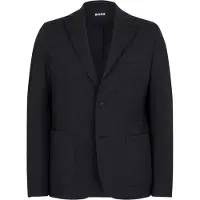 BOSS Slim-fit-kavaj i seersucker för herrar (Svart)
