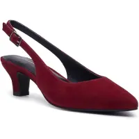 Hush puppies Nahla Spänne Klackhæl Women's Bordeaux Spetsiga Slingback Skor