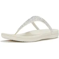 FitFlop Solay Mixed-Crystal Textil Kvinnors Kräm Sandaler