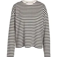 Noisy May T-shirt 'NMMOCCA' svart / vit