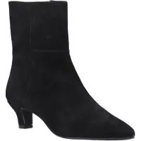 Hush puppies Nahla Klackskinn Dam Svarta Ankelboots