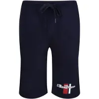 Ben Sherman Sweatshorts med avslappnad passform och logotyp för herrar (Marinblått)
