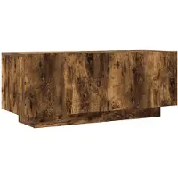 vidaXL Tv-bänk rökfärgad ek 100x35x40 cm konstruerat trä