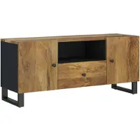 vidaXL TV-skåp 105x33,5x46 cm massivt mangoträ och konstruerat trä