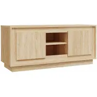 vidaXL Tv-bänk sonoma-ek 102x35x45 cm konstruerat trä