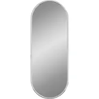 vidaXL Väggspegel silver 40x15 cm oval