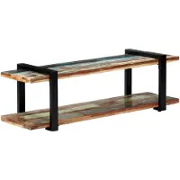 vidaXL TV-bänk 130x40x40 cm massivt återvunnet trä