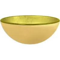 vidaXL Handfat härdat glas 30x12 cm guld