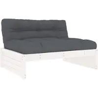 vidaXL Mittensoffa vit 120x80 cm massiv furu