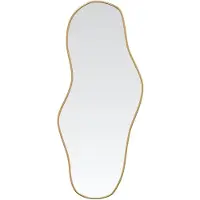 vidaXL Väggspegel guld 80x35 cm