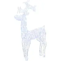 vidaXL Juldekoration, Ren, 90 LED-lampor, 60X16X100 Cm, Akryl