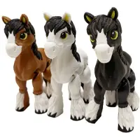 Semoic 3D-Utskriven Högkvalitativ Rörlig Figur med Flera Ledade Delar för Heminredning, Dekoration, Skrivbordstillbehör, Gåva Till en Vän, 3 St.