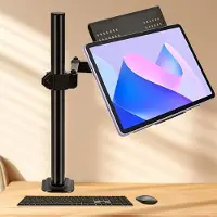 24hShop Justerbart bordsstativ till surfplattor och laptops / Höjdjusterbar laptoparm för skrivbord