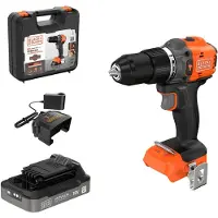 Black & Decker Skruvdragare/borr BLD782E1K-QW; 18 V; 55 Nm; 1x2,5 Ah batt.