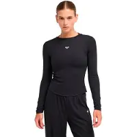 Roxy Rise & Vibe Rib Crossed Backls T-Shirt anthracite, M