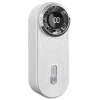 Mtp Products Y61 Mini-handfläkt - 100 hastigheter, USB-C, digital display - Vit