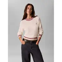 Calvin Klein Jeans Tröja vinröd / vit