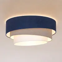 Duolla Taklampa Trio , Blå, Kök, Textil / tyger / siden, Ungt boande, Taklampa