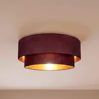 Duolla Taklampa Boho , Röd, Hall, Textil / tyger / siden, Ungt boande, Taklampa