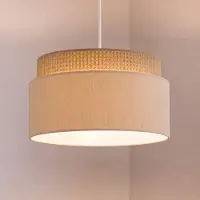 Duolla Hänglampa Milano , Brun / rost, Vardagsrum / matsal, Textil / tyger / siden, Ungt boande, Pendellampa