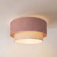 Duolla Taklampa Boho , Violett / rosa / rosè, Hall, Textil / tyger / siden, Ungt boande, Taklampa