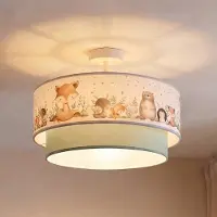 Duolla Taklampa Boho , Blå, Barnrum, Textil / tyger / siden, Taklampa