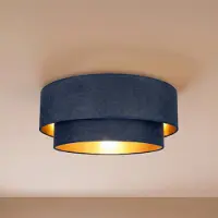 Duolla Taklampa Boho , Blå, Hall, Textil / tyger / siden, Ungt boande, Taklampa