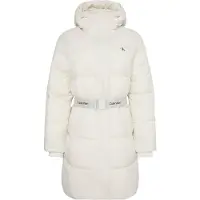 Calvin Klein Jeans Logo Belt Hooded Puffer Coat
