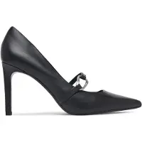 Calvin Klein Leather Stiletto Strap Pumps