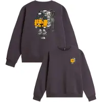 The North Face - Sweatshirts - U Gear Up Get Out Rlx Crew Graphic Anthracite Grey för UnisexBomull - Storlek XL - Grå