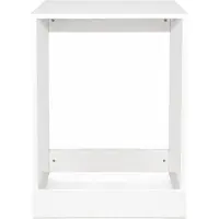 THE WHITE STONE Den Vita Stenen Tvättmaskinsförklädnad Vit | Tvättmaskinsbeklädnad Utrymmesbesparande Tvättstuga 70x70x92 cm vit
