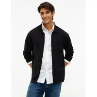 Tommy Hilfiger Relaxed Fit Flag Embroidery Knitted Overshirt