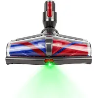 24.Se Dammsugarmunstycke med grön LED till Dyson V7 V8 V10 V11 V15 / Motoriserat golvmunstycke