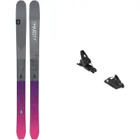 Majesty - Skidpaket (skidor + bindning) - Paketen Havoc 110 Ti 2025 för UnisexUll - Grå