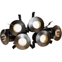 SOLAR PLUS Heatspot G2 Kit BS 2.700K, bastu downlight, 6x20lm, kit-effekt 3,8W, fasdimbara drivrutinsdel inkluderad, utbytbara frontringar