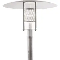 SOLAR PLUS DeKanon parkarmatur f/Ø60 mm stolpe. E27. för Retrofit LED. varmförzinkat. Klass II dubbelisolerad m/3,5 m kabel