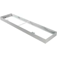 SOLAR PLUS Monteringsram för LED-panel, mått 300x1200 mm – för utanpåliggande montering, med plats för driftdon bakom armaturen