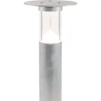 SOLAR PLUS DeKaLED G5 pollarmonterad armatur för mast Ø133, galvaniserad, LED DLM ES 10 W, 3K, 926 lm, KL I, med jord, 230 V, IP44, IK10