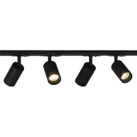 SOLAR PLUS Focus Track GU10 Kit 1-fas Spotlight Svart