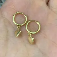 YIRAN Jewelry 925 Sterling Silver Kärlekshjärta Creolörhängen För Kvinnor Släta Franska Guld Silver Örhängen Smycken Ny