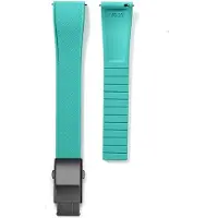Lanspo Fluorgummiklockarmband FKM Tropicrem 18/19/20/21/22mm Vikbart spänne Snabbfäste Klippbar storlek Armband för Män Kvinnor 18mm