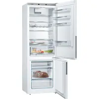 Bosch Serie | 6 KGE49AWCA - Kylskåp/frys - bottenfrysskåp - bredd: 70 cm - djup: 65 cm - höjd: 201 cm - 419 liter - Klass C - vit