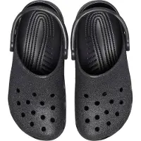 Crocs Sandaler - Classic+ Glitter Träsko - Black Glitter - - 38/39 - Sandal