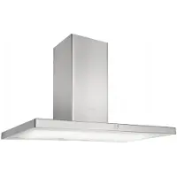 Silverline Asgard SC 3120-90 RF - Kåpa - skorsten, plan - bredd: 90 cm - djup: 50 cm - utsug - stål